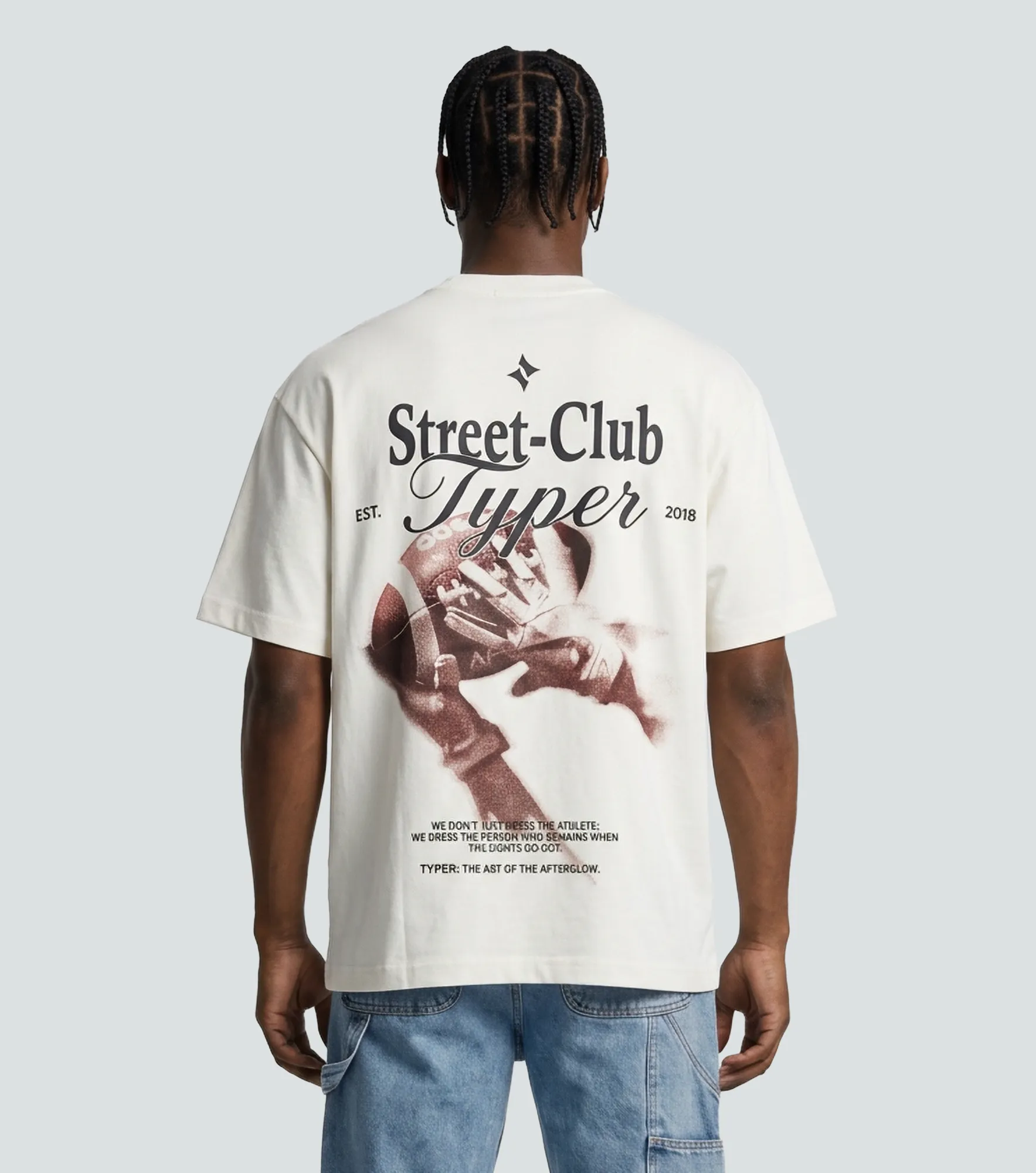 Ian T Shirt Oversize Con Estampado Typer 838755 BH