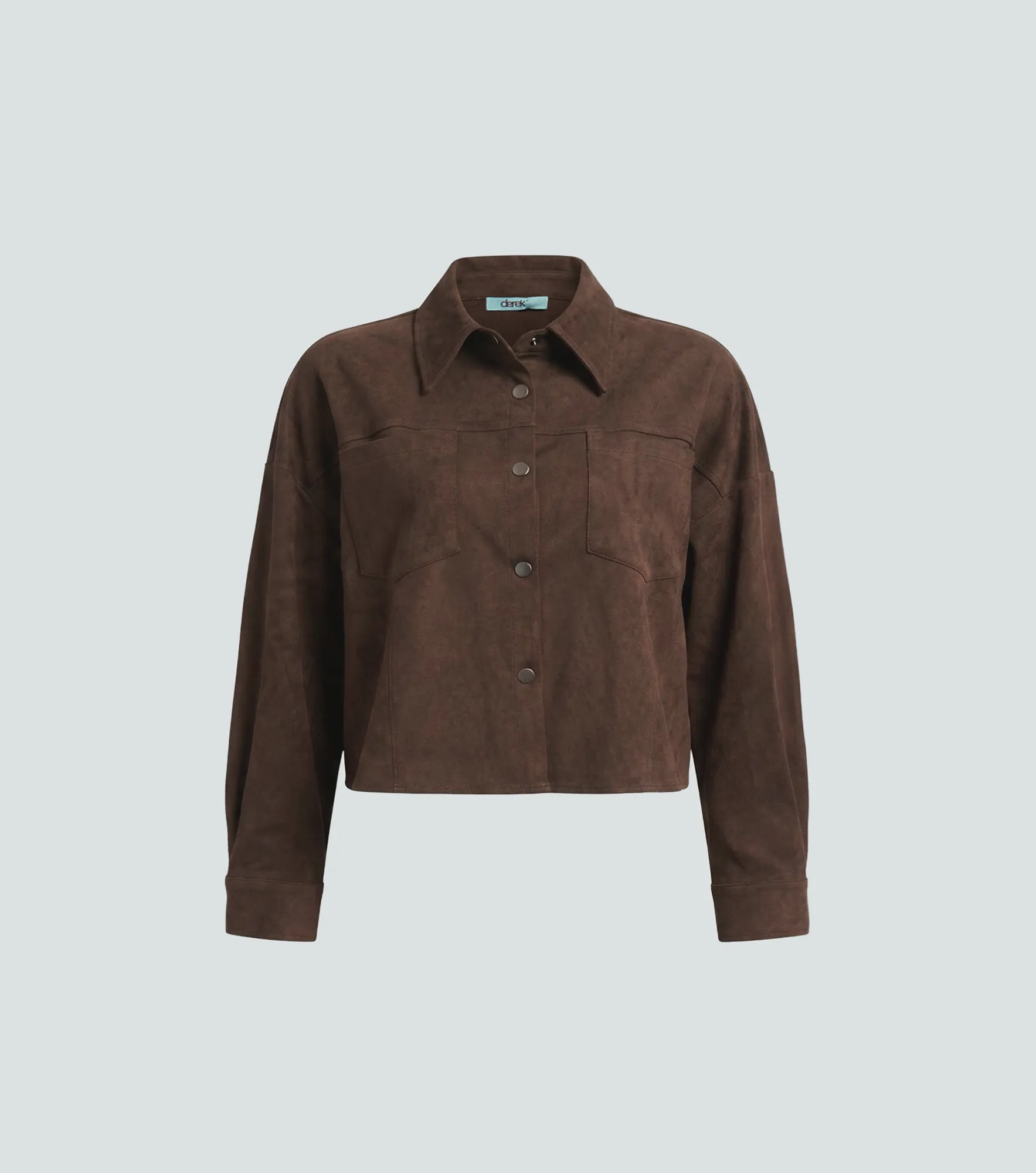 Chaqueta Efecto Gamuza Corte Ligeramente Oversize Unicolor Derek 838347 CF