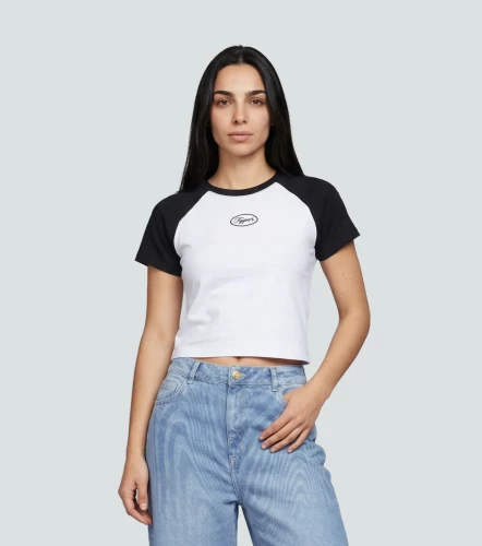 Keira Blusa Slim Combinada Con Estampado TyperNG