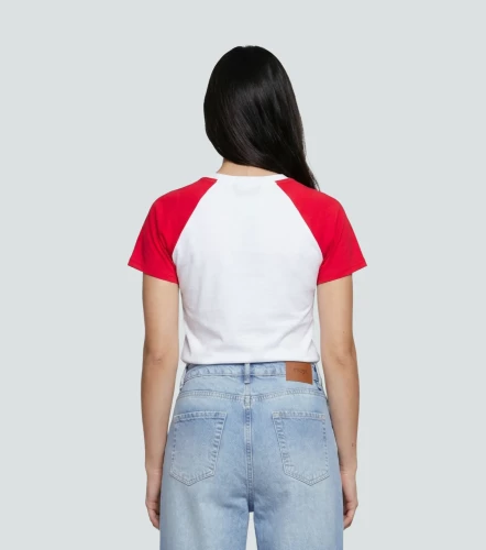Keira Blusa Slim Combinada Con Estampado TyperRJ