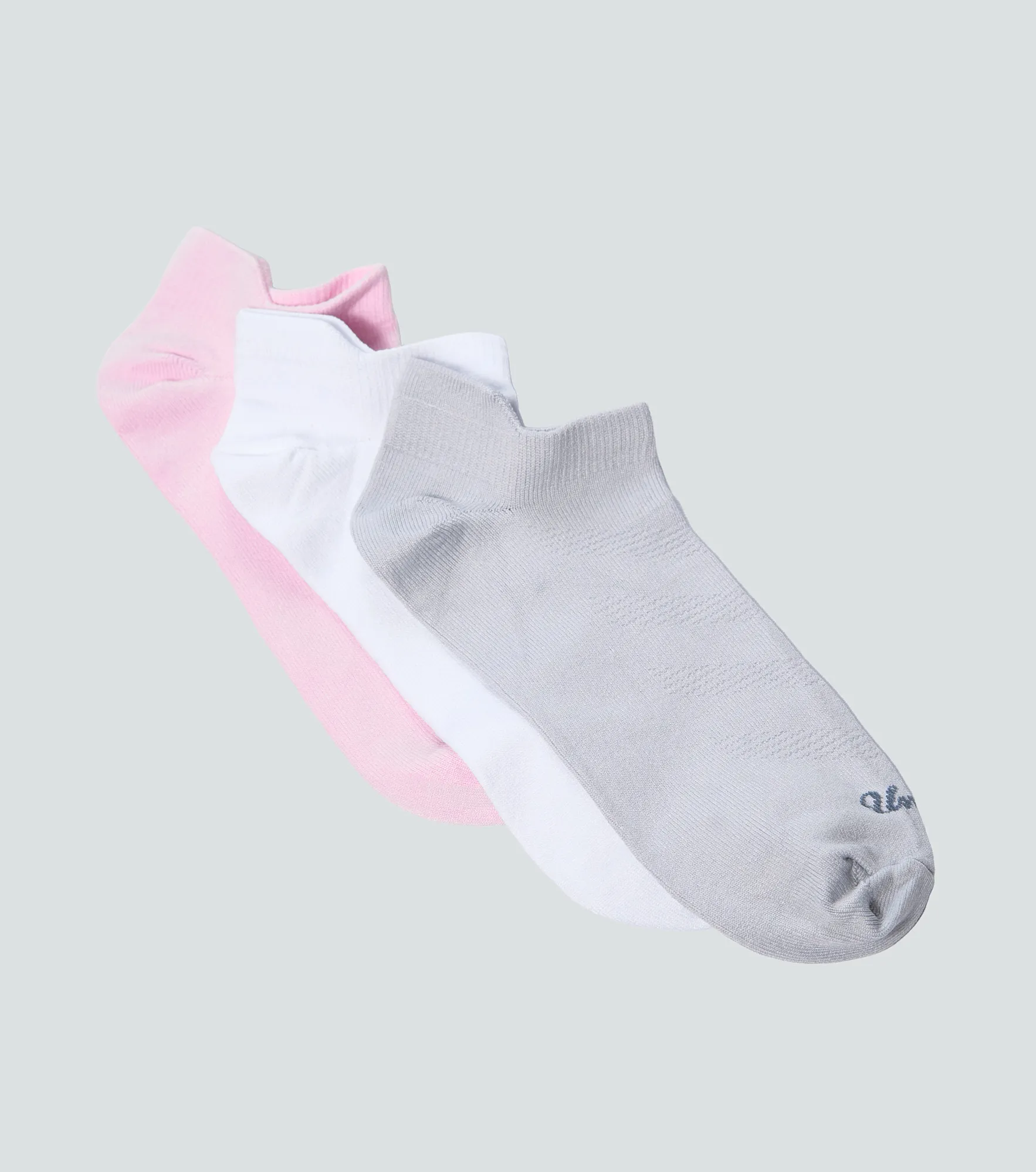 Zulay Tripack Medias Unicolor Con Pestana Y Texto Unser 838902 CU
