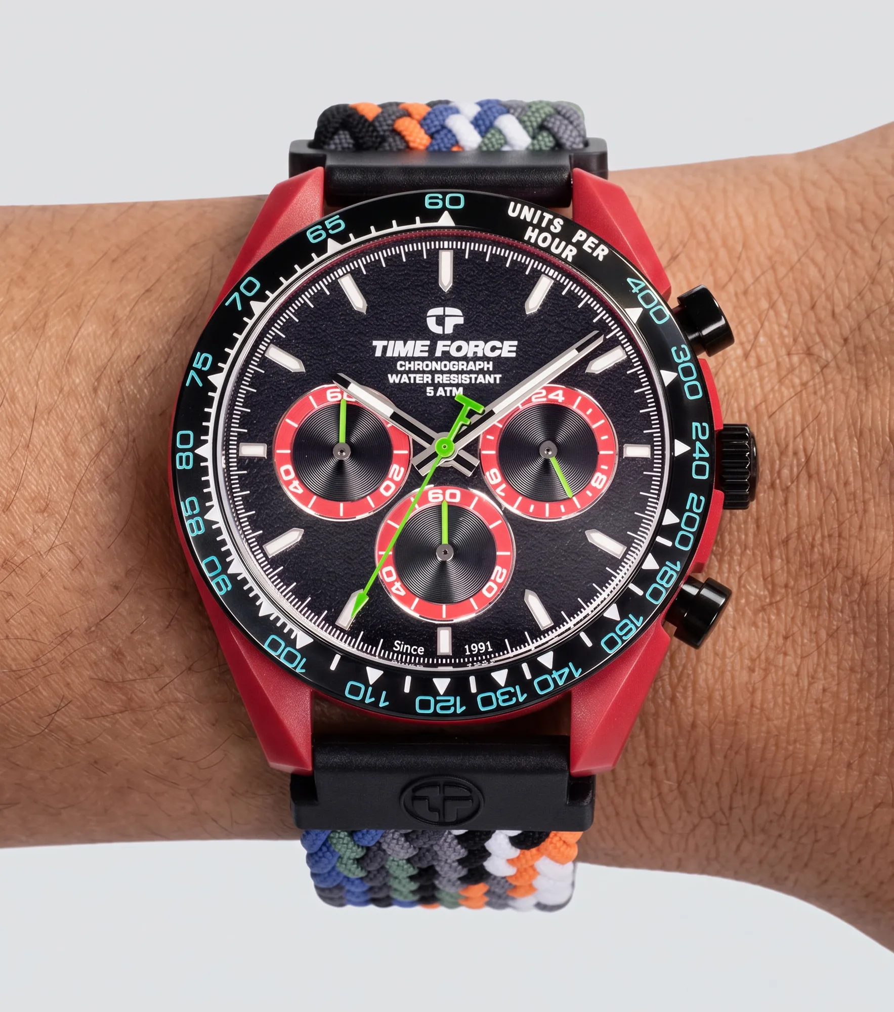 Reloj Time Force Coolwake Controlado Correa 134658 RJ