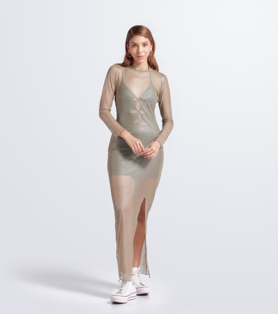 Alegra Vestido Slim Fit En Mesh TyperVD
