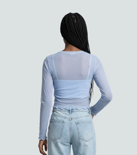 Belen Blusa Slim Fit En Mesh Bipack TyperAZ