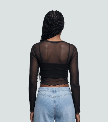 Belen Blusa Slim Fit En Mesh Bipack TyperNG