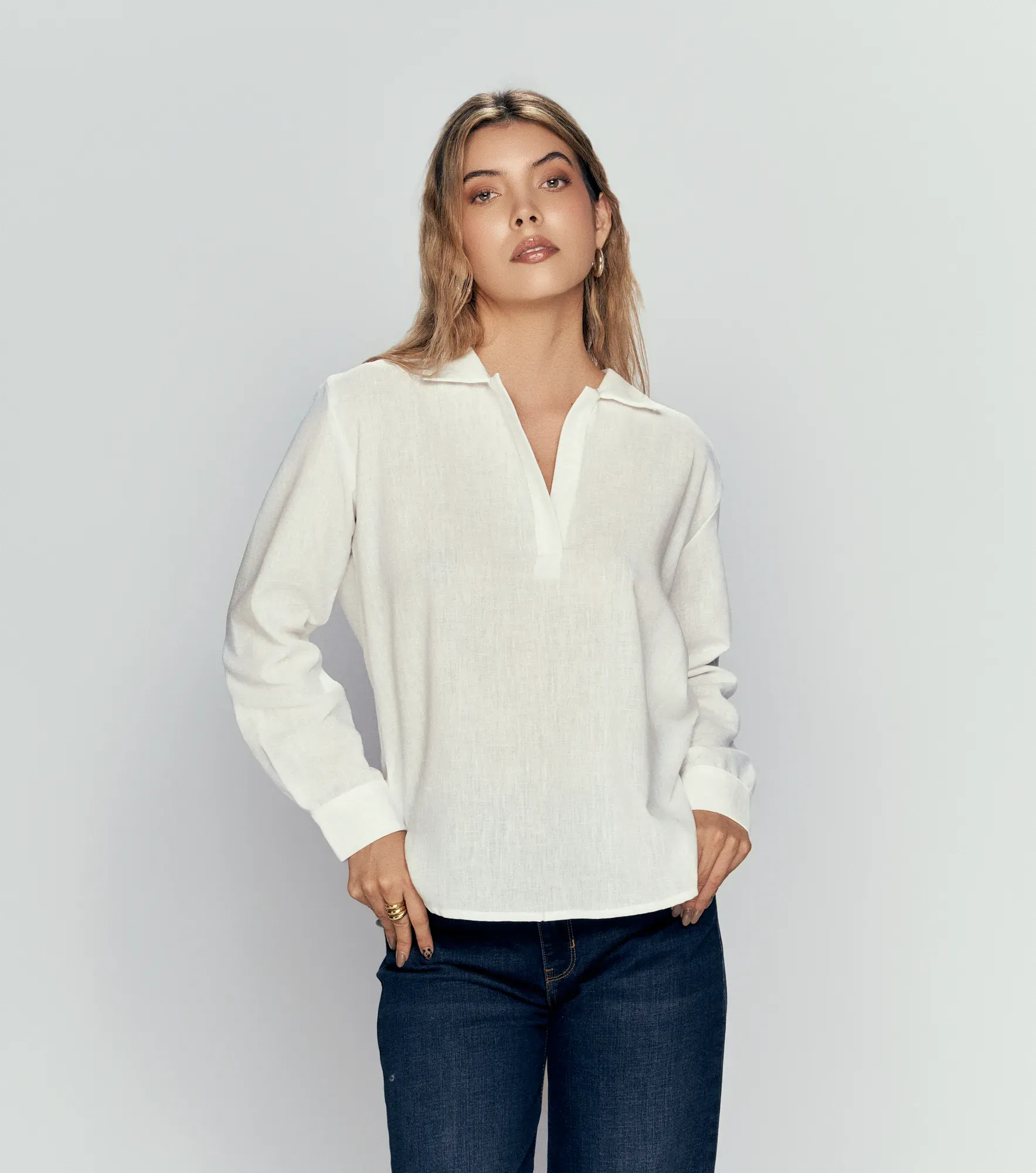 Blusa Camisera Para Mujer Janna Derek 836763 BH