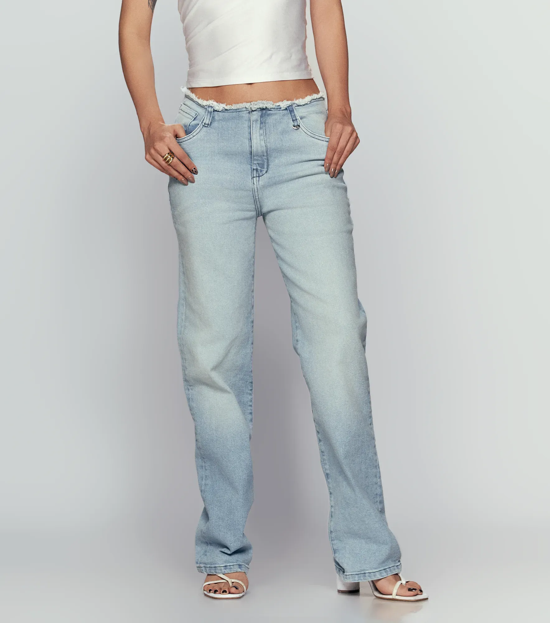 Jean Para Mujer Sin Pretina Con Proceso Derek 834774 AZ