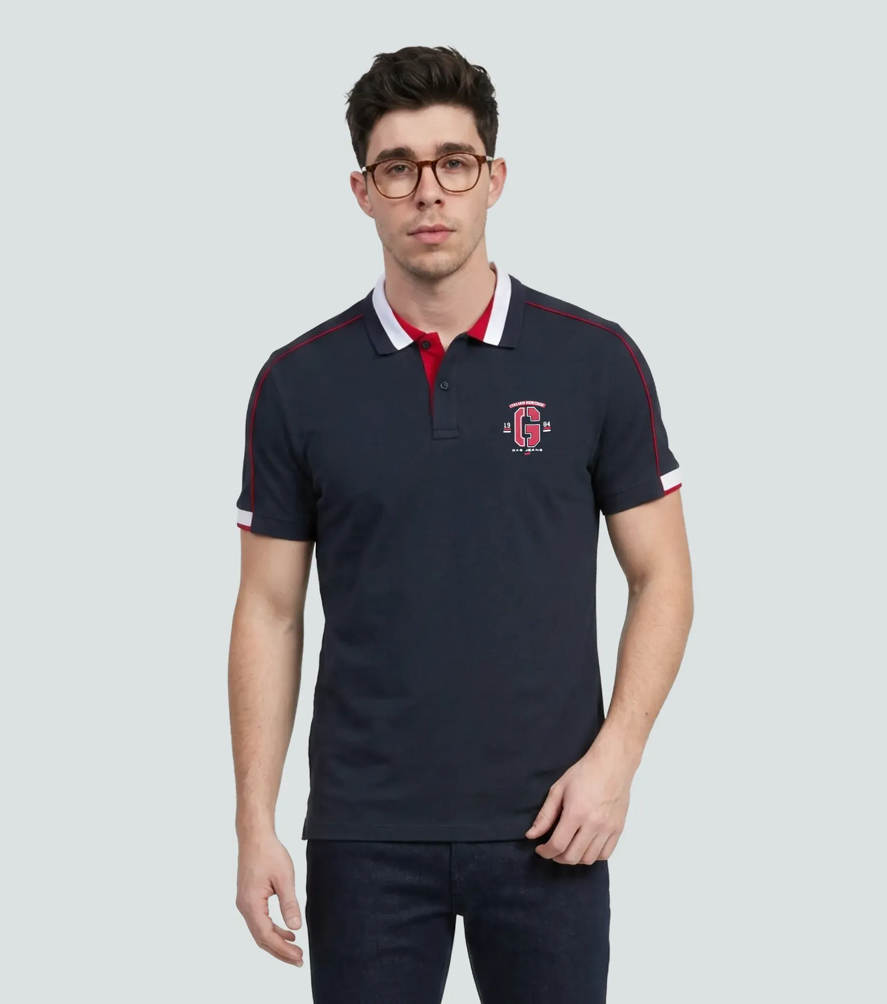 Nova Polo Masculina Slim Fit Gas 833134 AO
