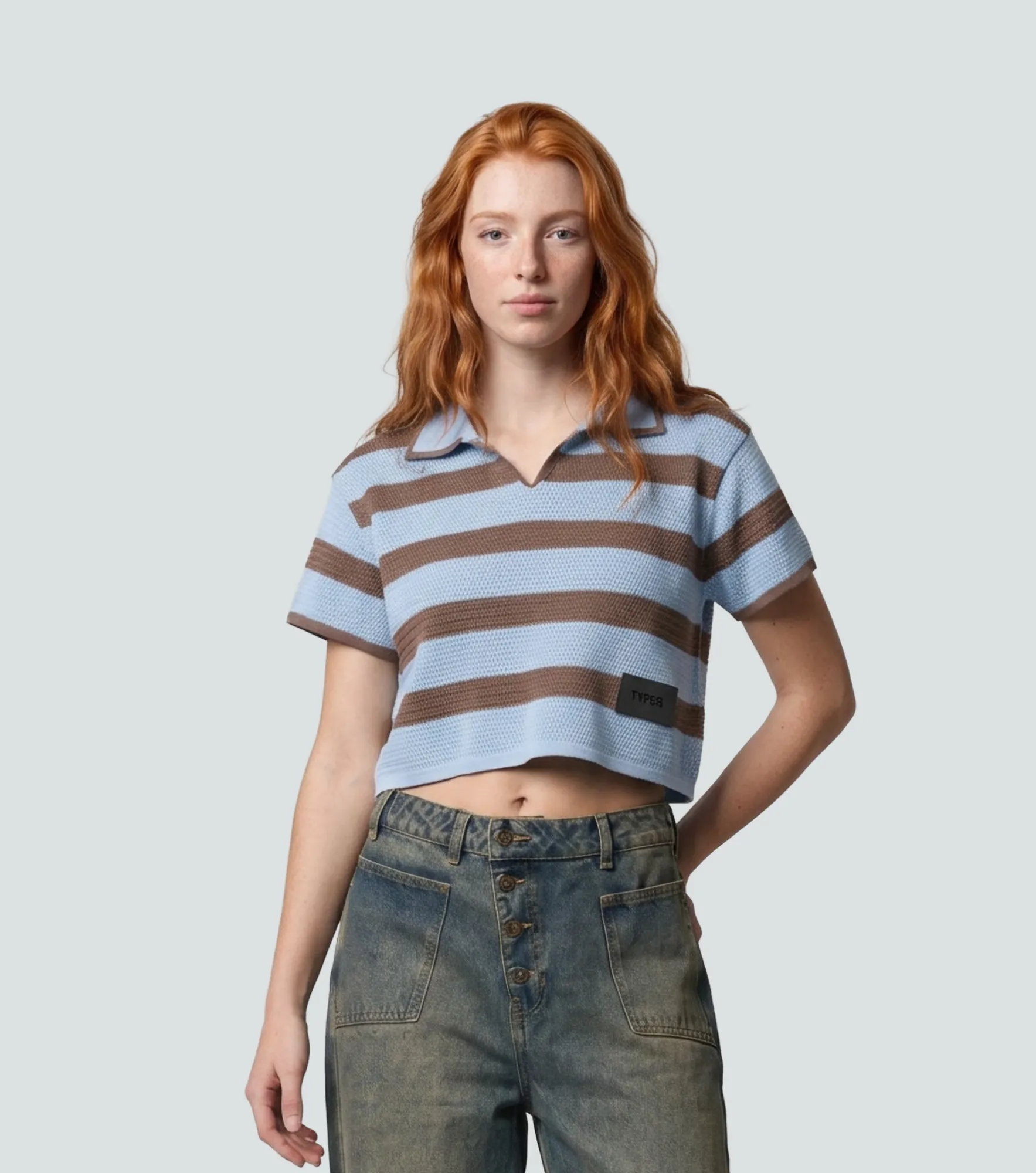Opal Blusa Crop De Rayas TyperAZ