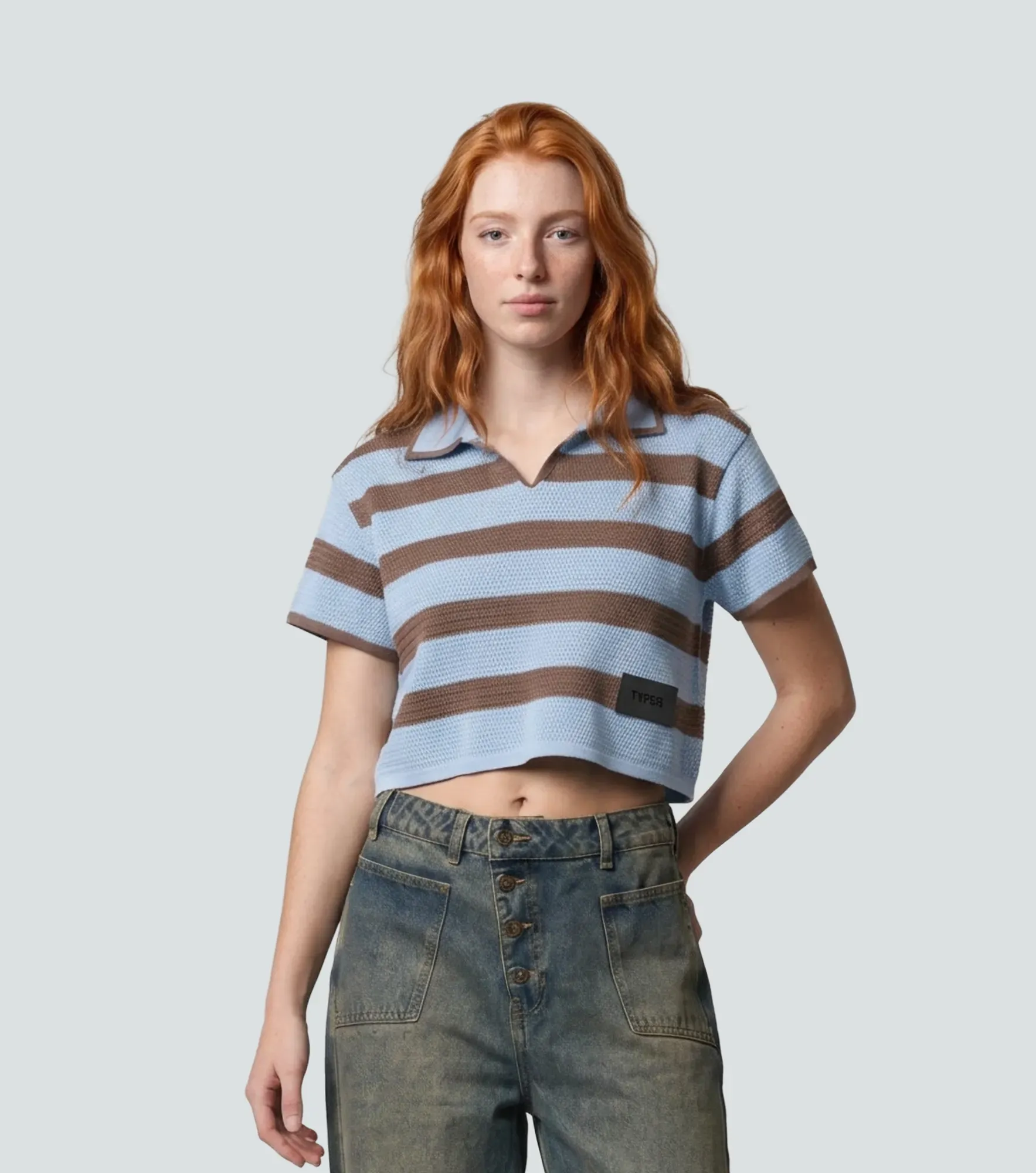 Opal Blusa Crop De Rayas Typer 838637 AZ
