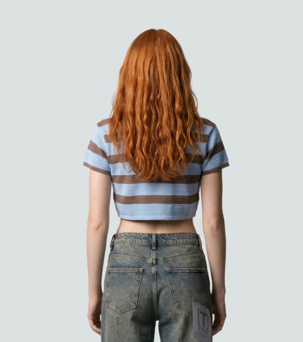 Opal Blusa Crop De Rayas TyperAZ