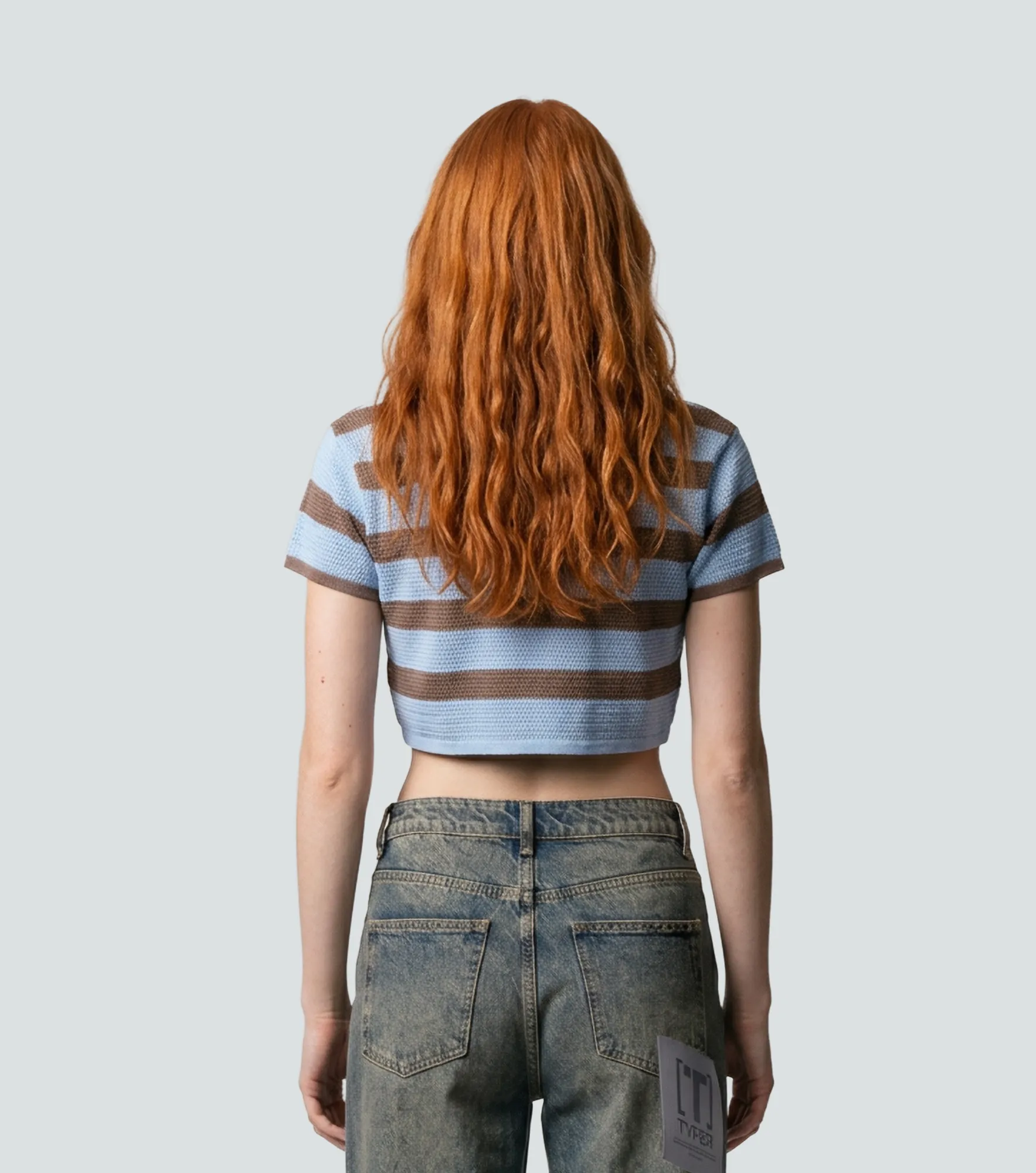 Opal Blusa Crop De Rayas Typer 838637 AZ