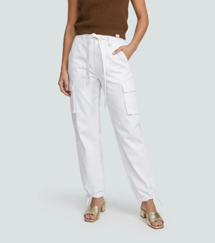 Pantalon De Mujer Unicolor Cargo DerekBL