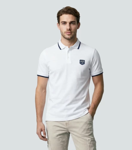 Slim Julian Polo Unicolor Con Bordado UnserBL