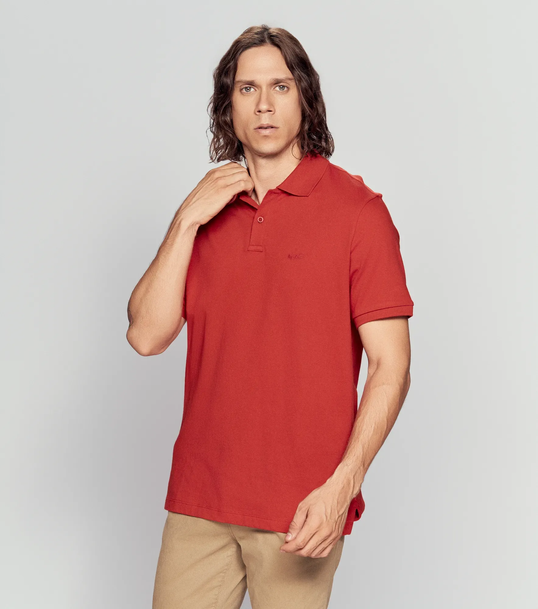 Zamir Polo Slim Manga Corta GasRJ