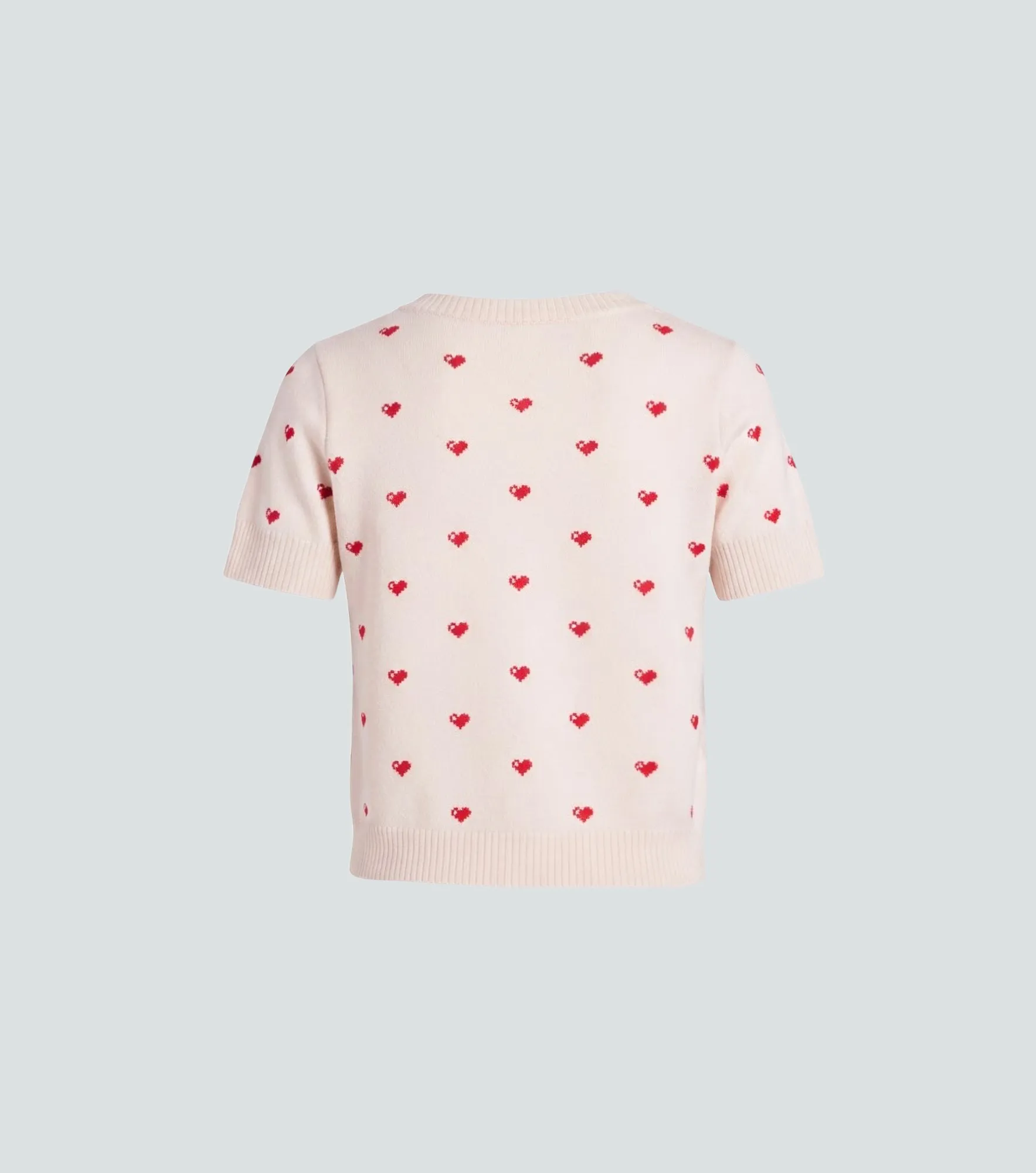 Blusa Tejida Para Mujer Tipo Camiseta Con Corazones Marly Derek 838732 AR