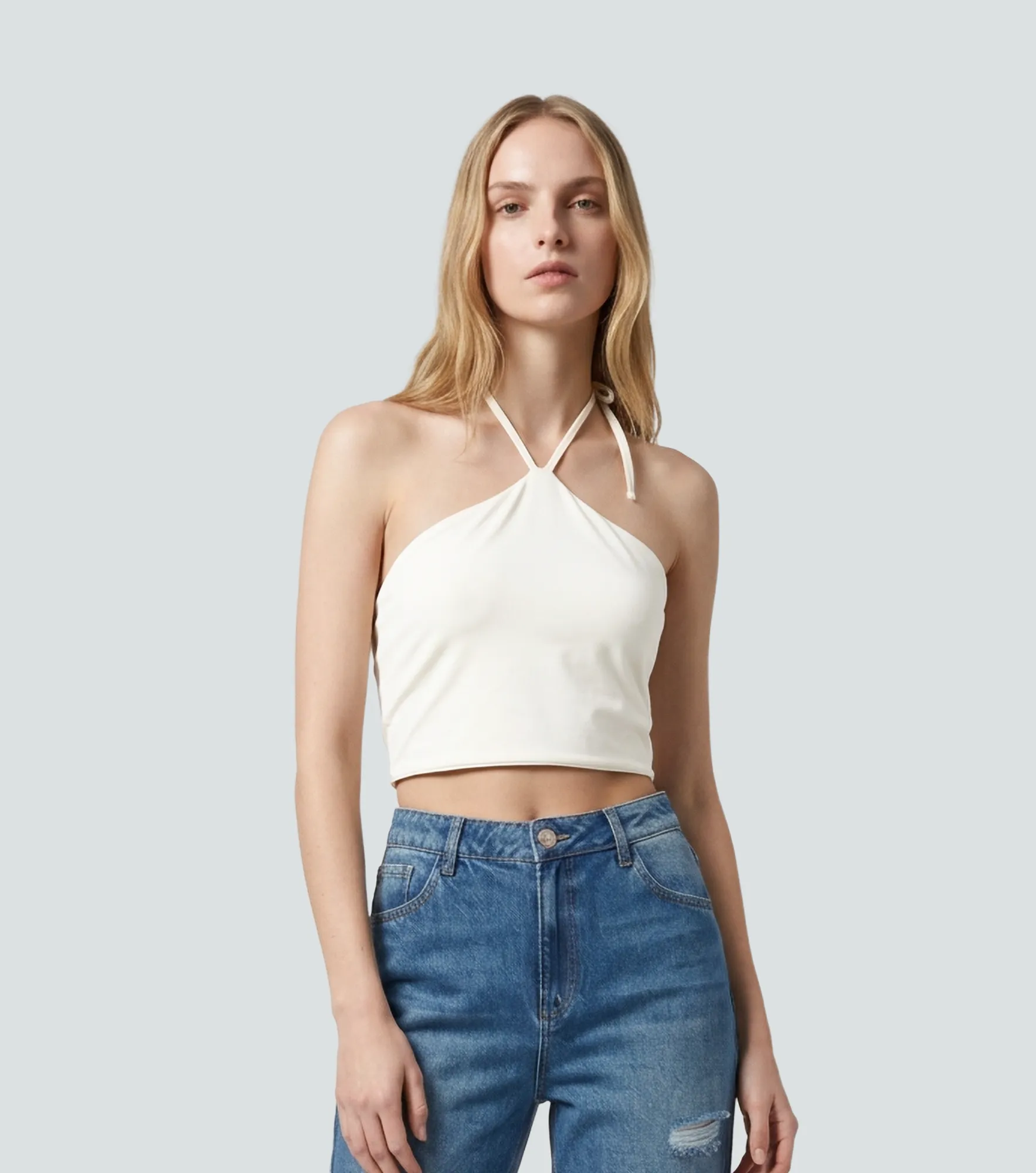 Marinet Blusa Slim Con Tira De Anudar LiquidAR