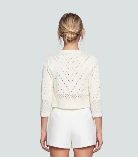 Cardigan Tejido Para Mujer Unicolor Manga Larga Sara DerekAR