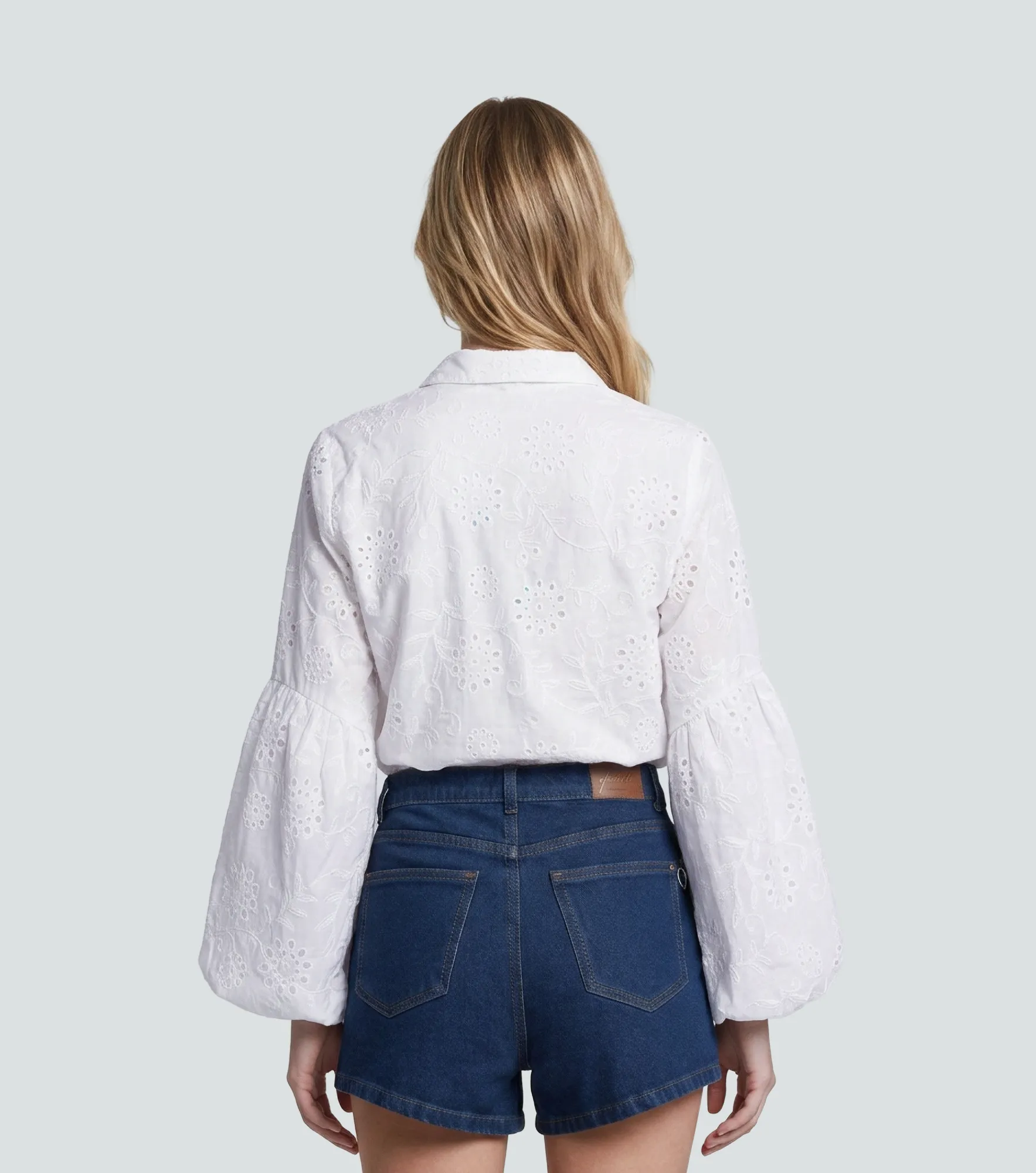 Blusa Camisera Para Mujer Unicolor Manga Larga Con Volumen Eloisa Derek 837660 BH