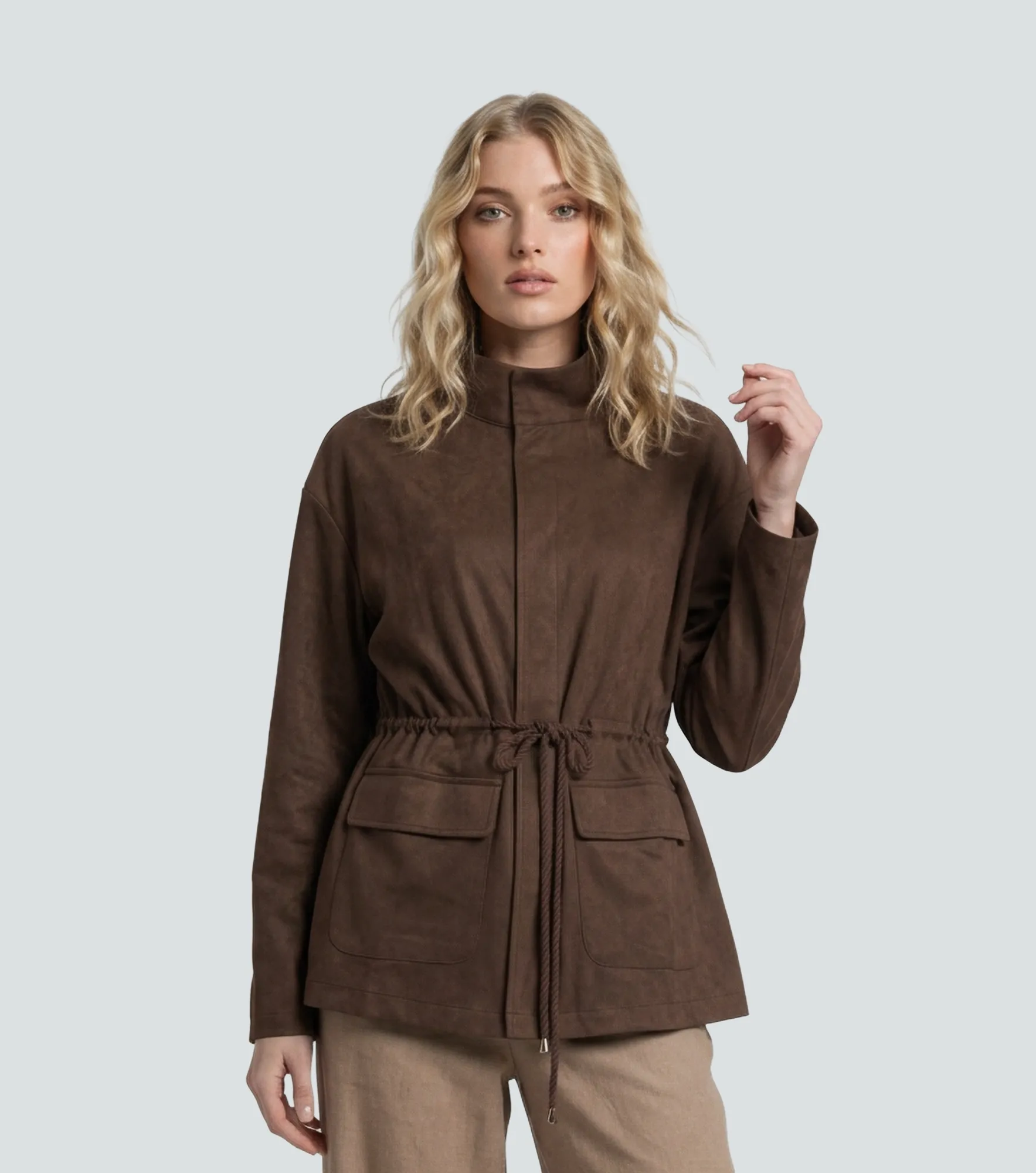 Chaqueta Cuello Alto Unicolor Derek 837819 CF