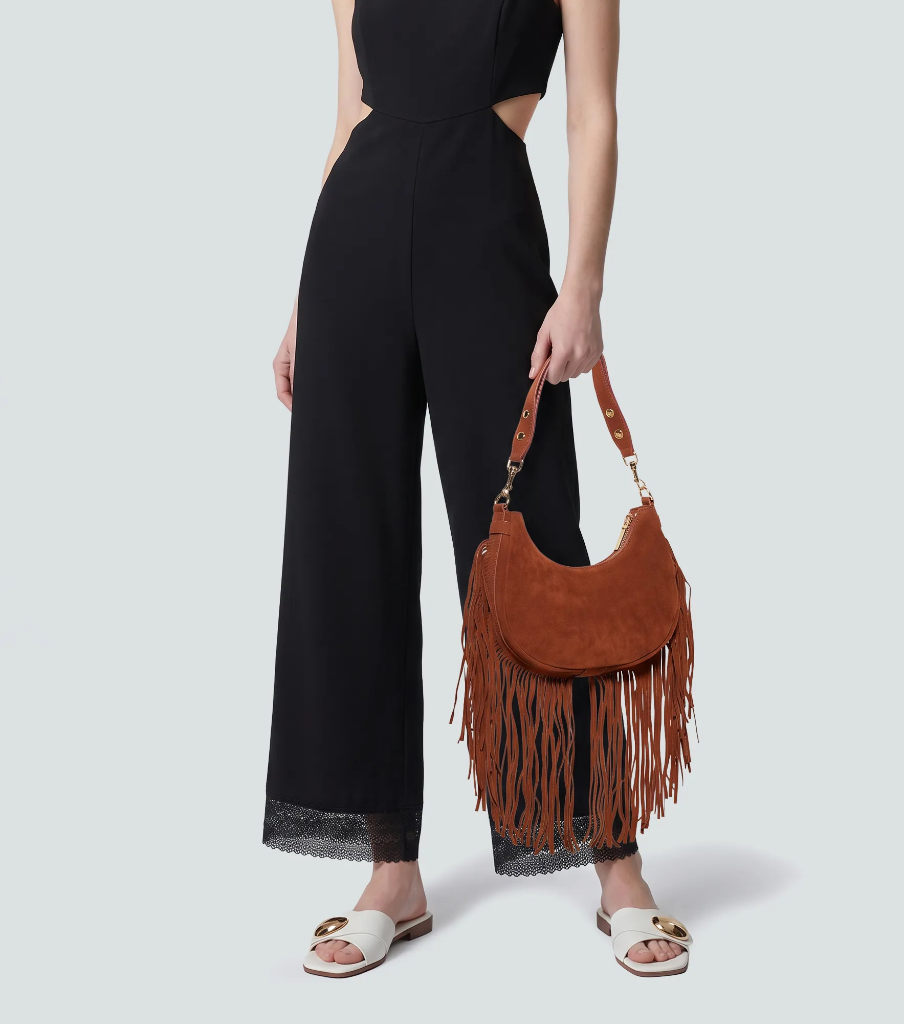 Bolso Con Flecos Largos Dereck Lovely 838747 CF