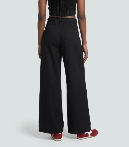Karla Pantalon Wideleg Con Pretina Cruzada Y Sesgos TyperNG