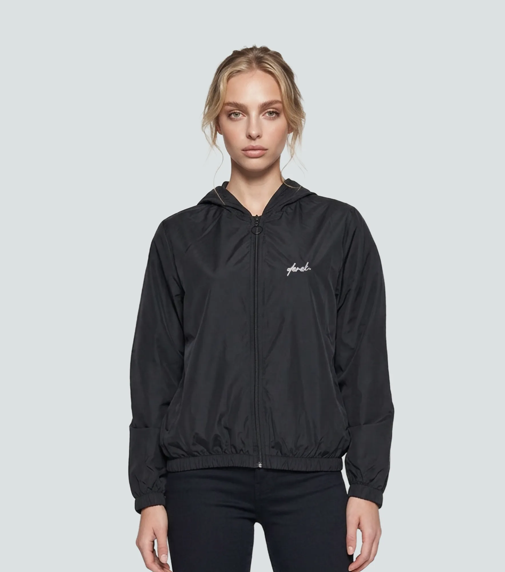 Chaqueta Rompevientos Para Mujer Unicolor Natasha Derek 838738 NG