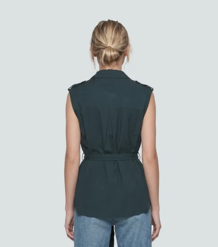 Blusa Sin Mangas Unicolor DerekVD