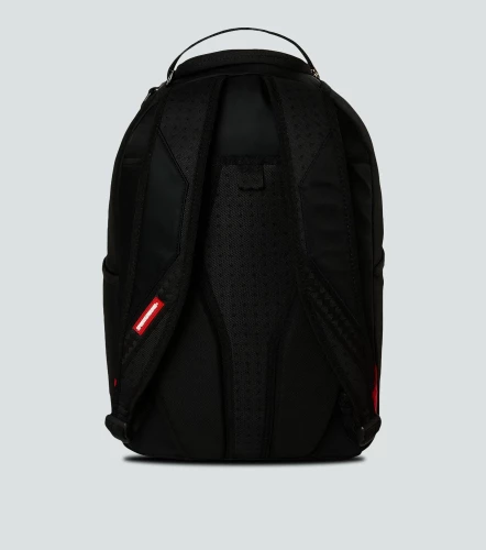 Morral Sprayground Shark Central White Stencil Shark Black NylonNG