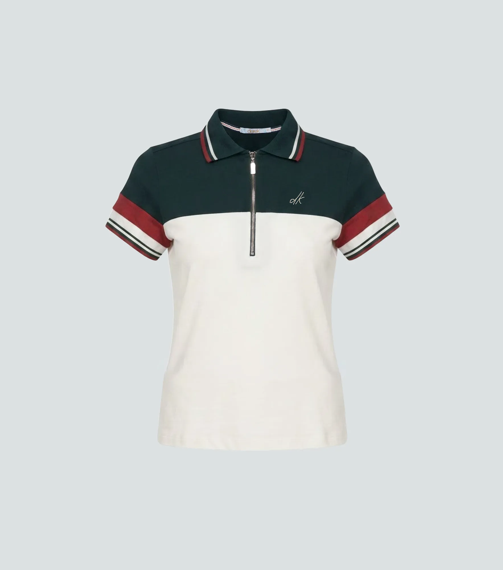 Polo Para Mujer Combinado Manga Corta Derek 826629 VO