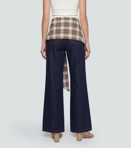 Praga Jean Para Mujer Wide Leg Con Panoleta Nahomi DerekAZ