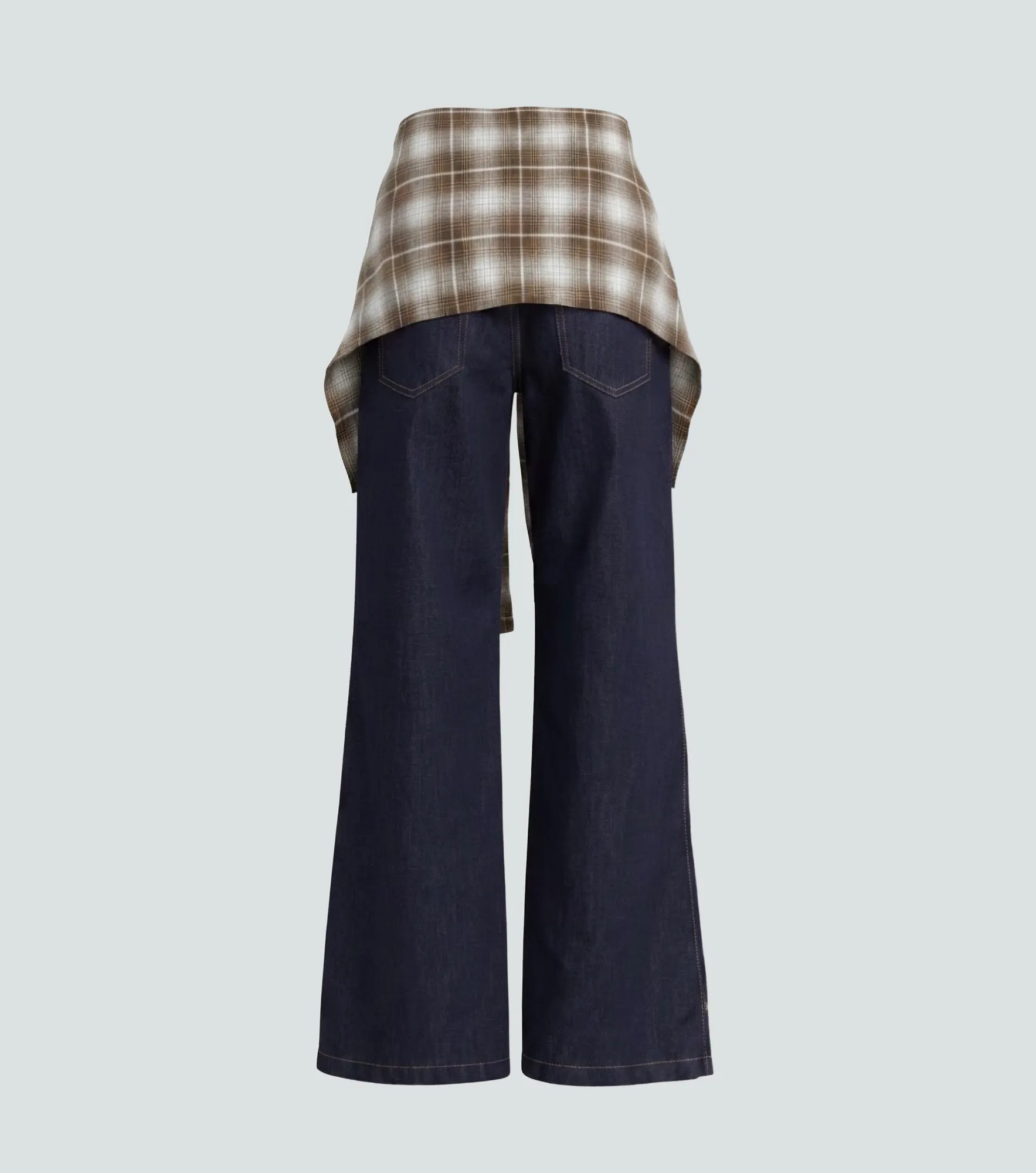 Praga Jean Para Mujer Wide Leg Con Panoleta Nahomi Derek 838376 AZ