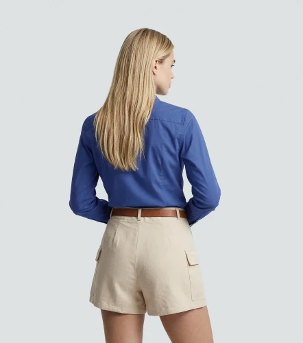 Blusa Camisera Para Mujer Manga Larga Unicolor DerekAZ