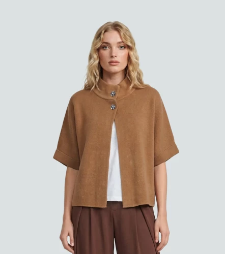 Cardigan Cuello Alto Unicolor DerekKQ