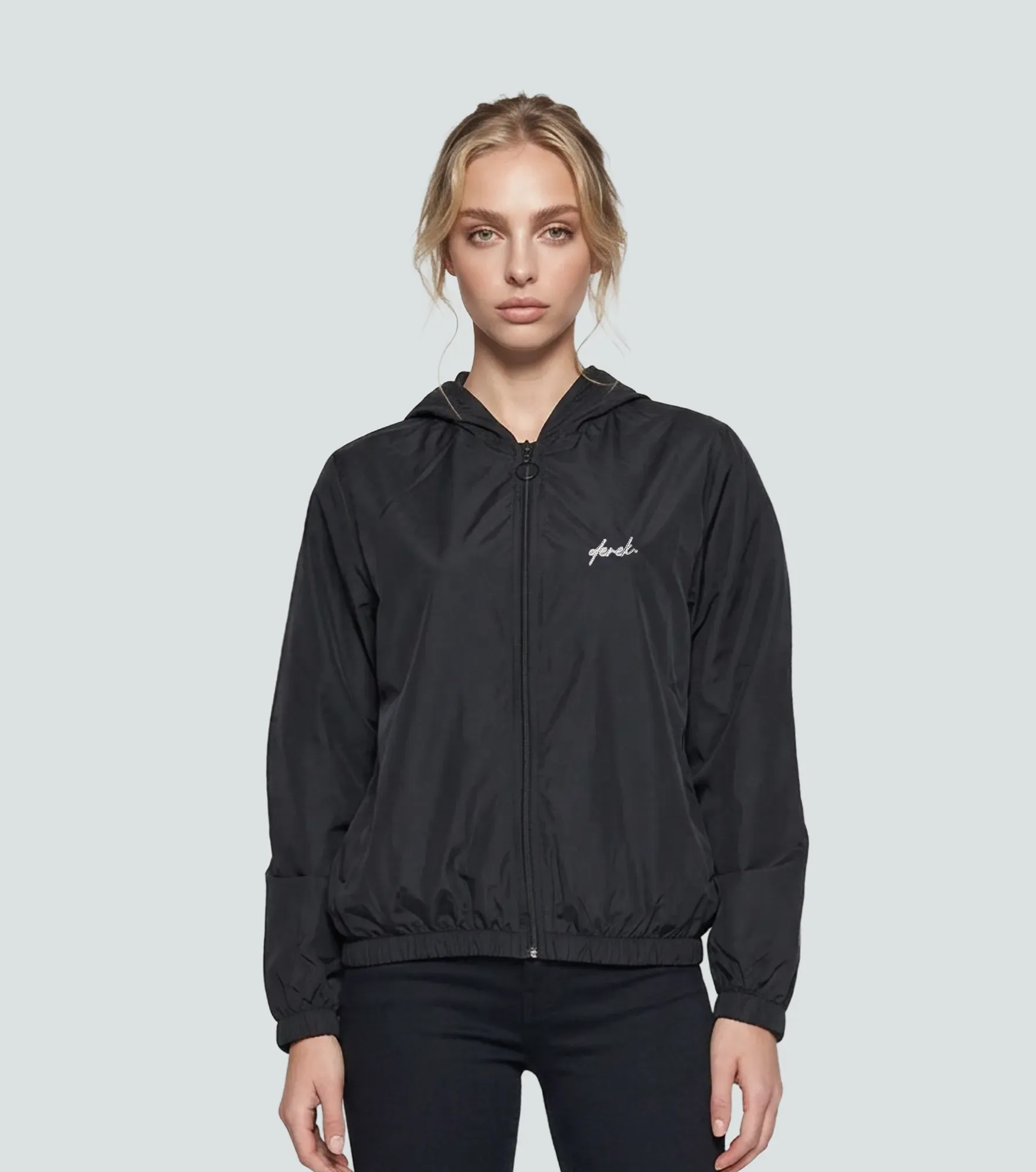 Chaqueta Rompevientos Para Mujer Unicolor Natasha Derek 838738 NG
