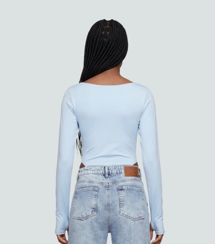 Eliana Body Slim Fit Manga Larga Cuello Ojal TyperAC