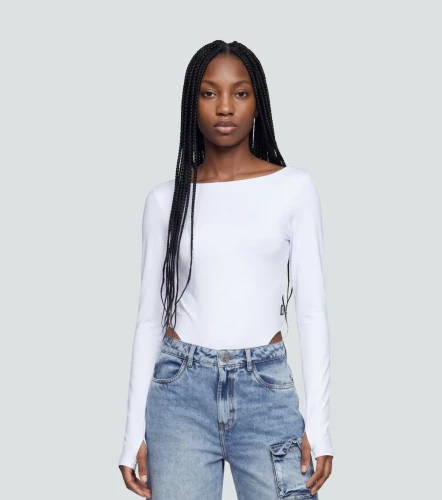 Eliana Body Slim Fit Manga Larga Cuello Ojal TyperBL