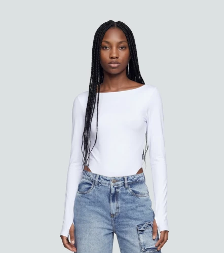 Eliana Body Slim Fit Manga Larga Cuello Ojal TyperBL