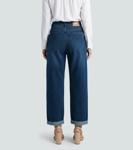 Jean Para Mujer Bota Recta Con Bolsillos DerekAZ