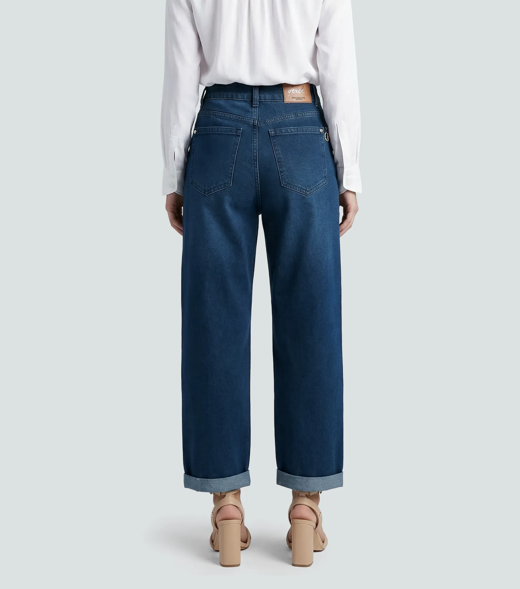 Jean Para Mujer Bota Recta Con Bolsillos Derek 834768 AZ