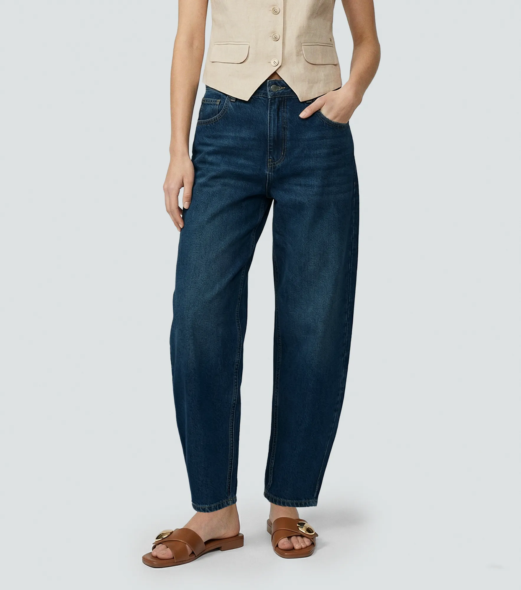 Jean Para Mujer Tipo Barrel Derek 835492 AZ