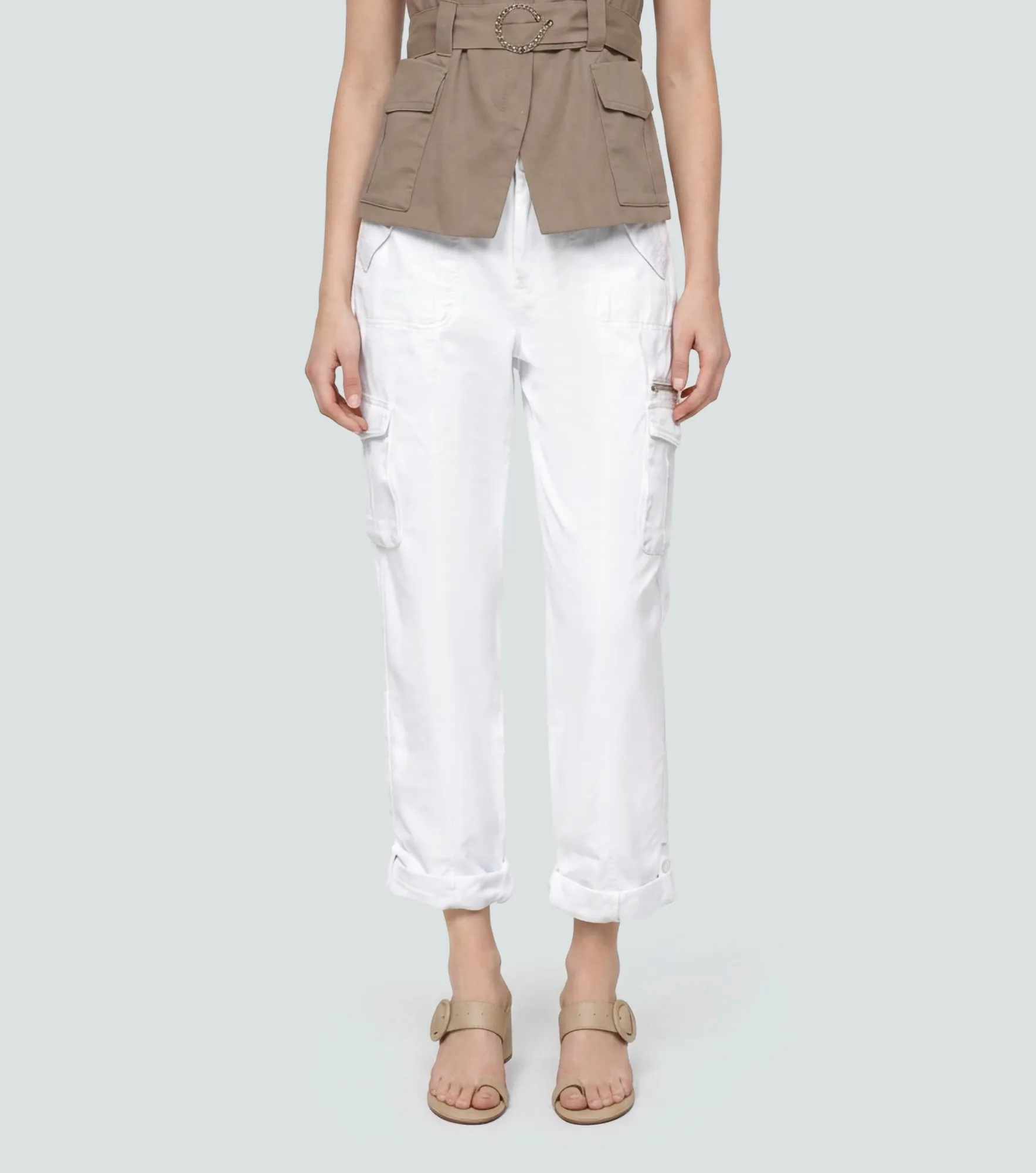 Jean Para Mujer Tipo Cargo Unicolor Barcelona Olivia Derek 834769 BL