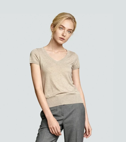 Karen Blusa Tejida Cuello V Con Fajon En Cadera UnserAR