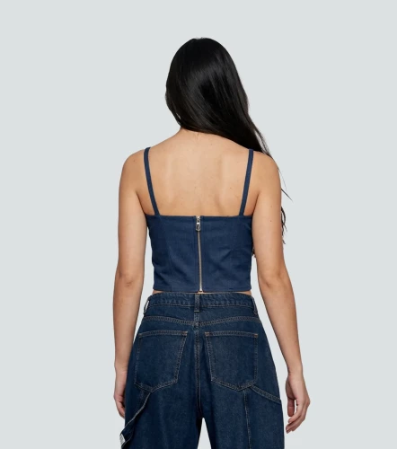 Kendall Corset Con Tiras Unicolor TyperAZ