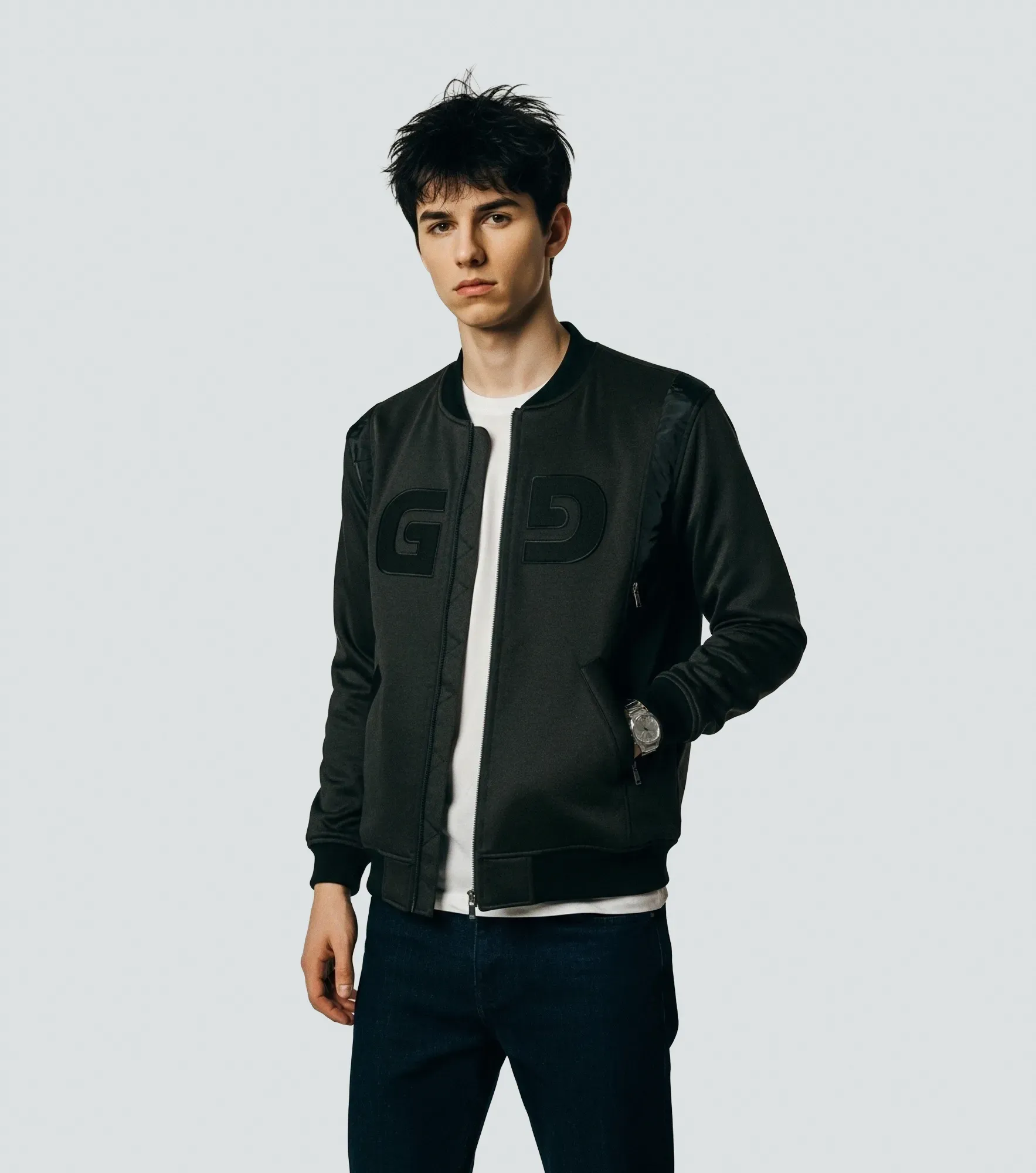 Kors Buzo Con Cremallera Masculino Groggy 830389 NG