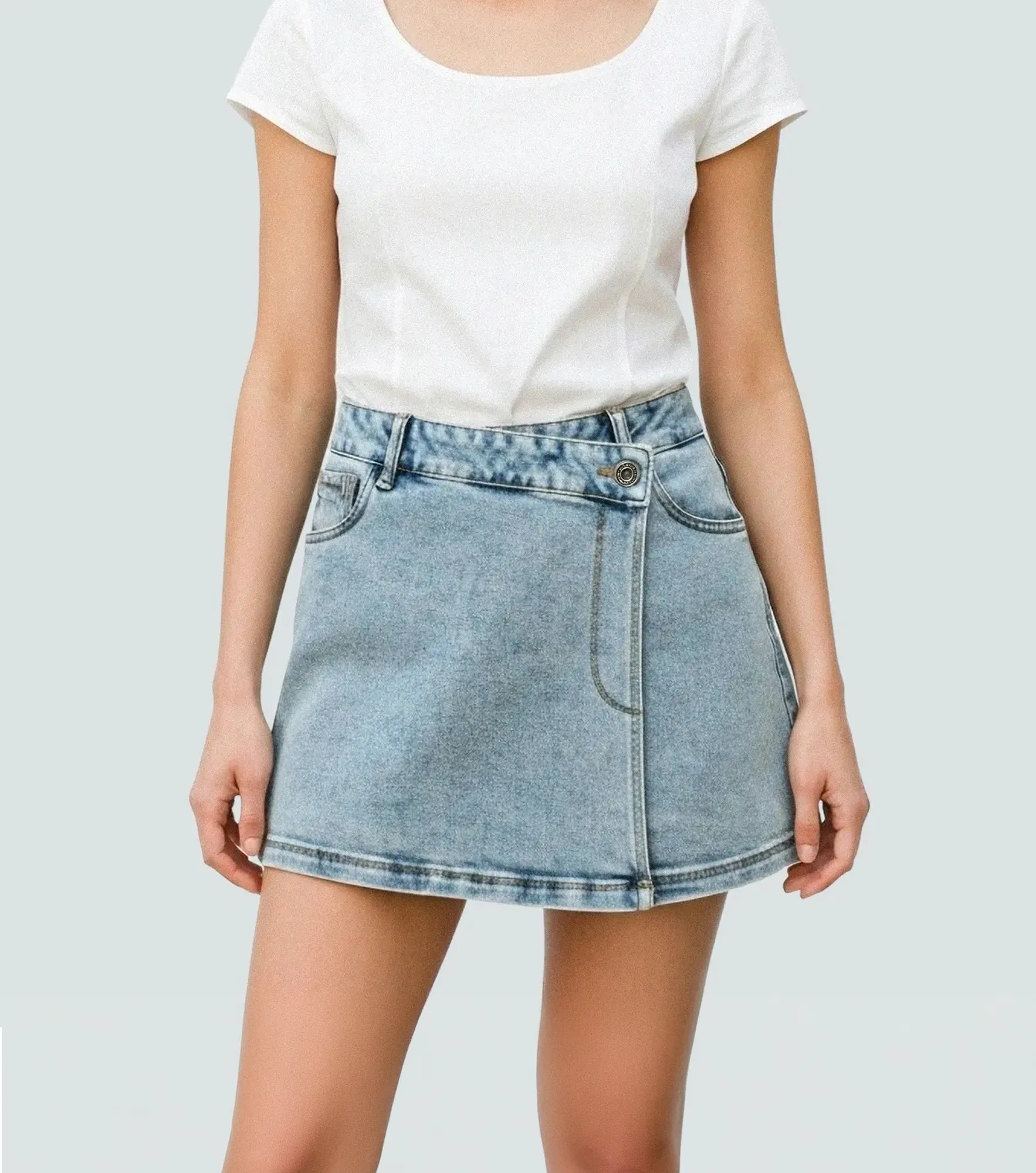 Linda Short Con Falda Sobre Puesta En Delantero Unser 834542 AZ