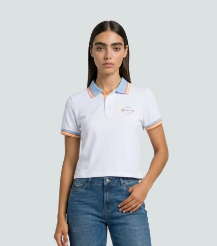 Salma Blusa Polo Con Cuello Y Punos Tejidos UnserBL