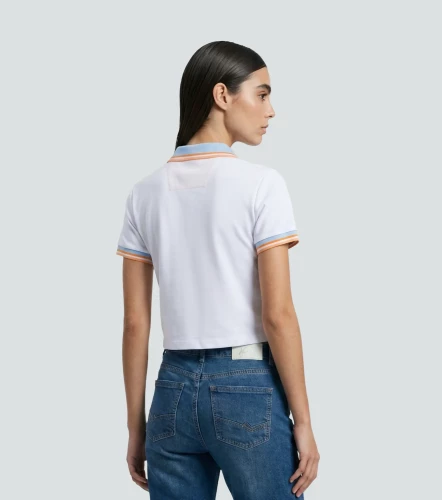Salma Blusa Polo Con Cuello Y Punos Tejidos UnserBL