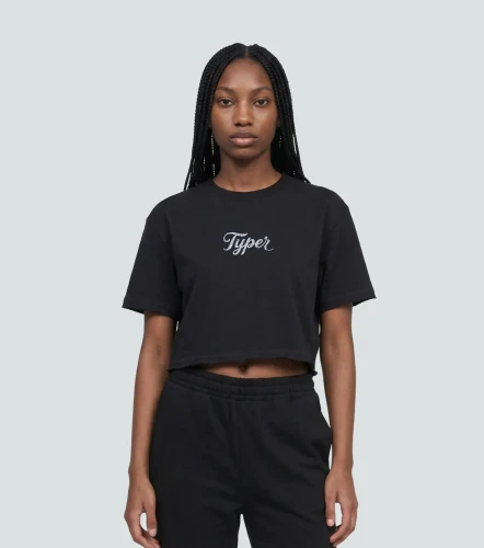 Sari Blusa Boxy Corta Con Estampado TyperNG