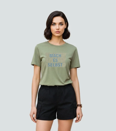 Yenny Blusa T Shirt Cuello Redondo Con Estampado UnserVC